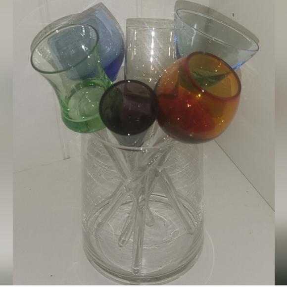 Multicolor Glass Shot Glass Set - Picture 2 of 3